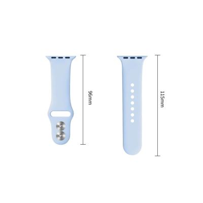3. Pasek Tech-Protect Silicone na Apple Watch 40 / 41 / 42 mm - jasnoniebieski