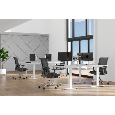 9. Neomounts DS70S-950WH2 uchwyt / stojak do monitorów 88,9 cm (35") Biurko Biały