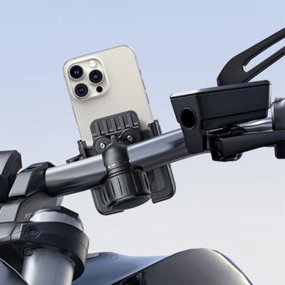15. Uchwyt na telefon Baseus GoTrip na rower, hulajnogę, skuter - czarny