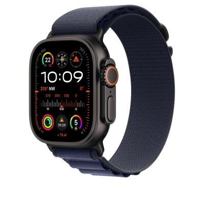 2. Pasek Apple MYPW3ZM/A Q601-09Z 49mm Navy AlpineLoop -S - Black Titanium Finish