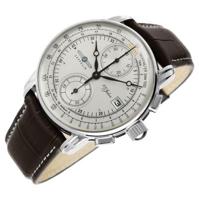 3. Zegarek Męski ZEPPELIN 100 Yahre Chronograph 8670-1 + BOX