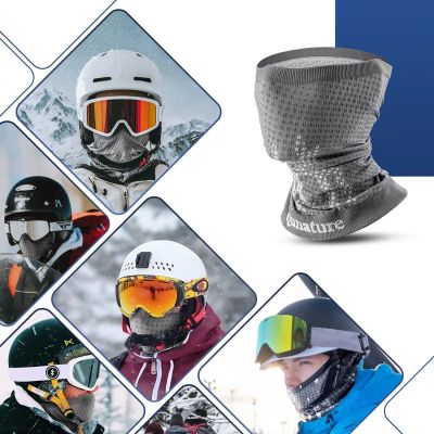 7. Komin narciarski Qunature 11230014001 bandana sportowa rozmiar uniwersalny - szary