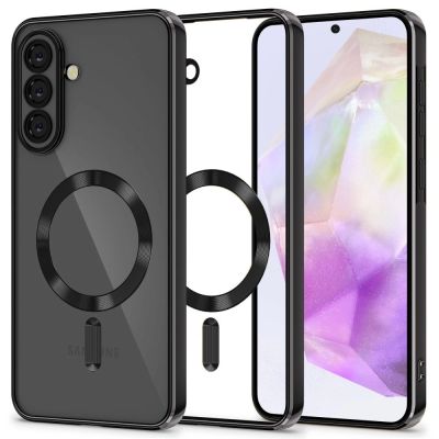 Etui Tech-Protect MagFlex MagSafe na Samsung Galaxy A37 5G - przezroczysto-czarne