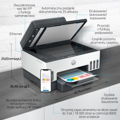 4. URZĄDZ. WIELOF. HP Smart Tank 750 All-in-One 6UU47A