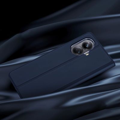 12. Dux Ducis Skin Pro etui do Realme 10 Pro+ pokrowiec z klapką portfel na kartę podstawka niebieskie