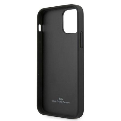 7. Etui BMW Leather Deboss na iPhone 12 mini - czarne