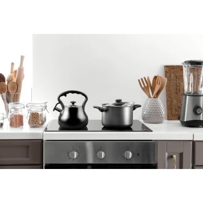 2. PROMIS CZAJNIK 3,0 L, ANDREA, CZARNY MATOWY,CZARNA