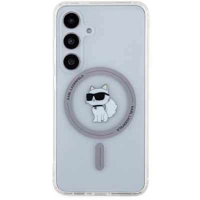 3. Etui Karl Lagerfeld IML Choupette MagSafe na Samsung Galaxy S24 - przezroczyste