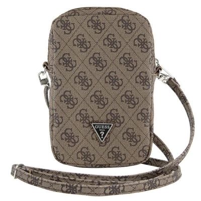 2. Torebka Guess Zip 4G Triangle - brązowa