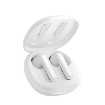 4. Słuchawki douszne QCY AilyBuds E10 LDAC ENC IPX4 - białe