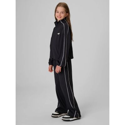 5. Bluza sportowa loose bez kaptura dziewczęca 4F 4FJRSS26TSWSF3057-20S