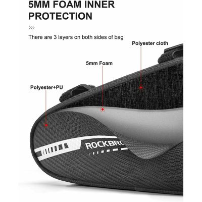 3. Rockbros torba pod ramę B75 czerwona