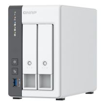 Qnap TS-216G, Tower, 2 x 2.5"/3.5" SATA, ARM 2.0GHz Quad core, 4GB, 1 x 2.5GbE + 1 x GbE, External adapter (PSU)