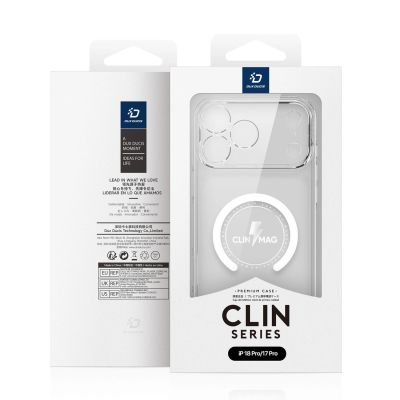 13. Etui Dux Ducis Clin Mag na iPhone 18 Pro / 17 Pro kompatybilne z MagSafe - przezroczyste