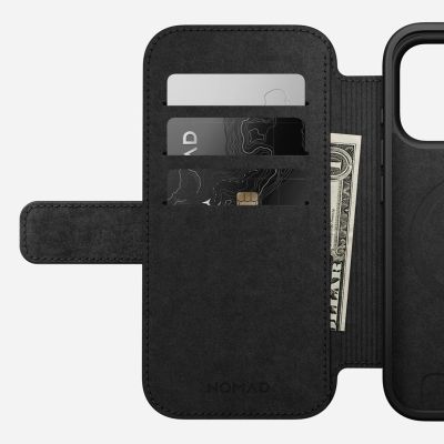 7. Nomad Modern Leather Folio pokrowiec na telefon komórkowy 16 cm (6.3") Brązowy