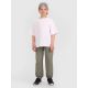 2. T-shirt oversize gładki chłopięcy 4F 4FJWAW25TTSHM2411-10S