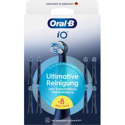 3. Braun Oral-B Aufsteckbürsten iO Ultimat. Reinigung sw 8er Billb.Ersatzbü