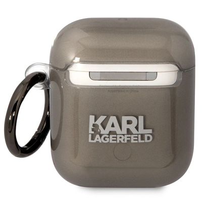 2. Etui Karl Lagerfeld Karl's Head na AirPods 1/2 - czarne