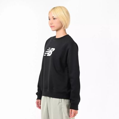 2. Bluza New Balance Sport Fleece Logo Crew Bk W WT43526BK
