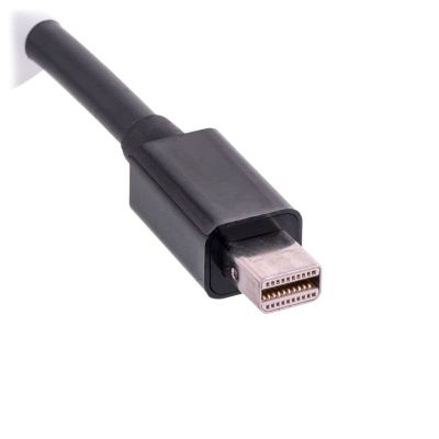3. Adapter Lanberg AD-0006-BK (Mini DisplayPort M - D-Sub (VGA) F; 0,20m; kolor czarny)
