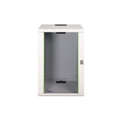 3. Digitus Szafa sieciowa wisząca Unique 19" 20U rack 600x450, drzwi szyba, szary, niedzielona, złożona, 100kg