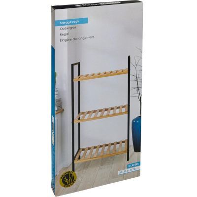 8. PÓŁKA REGAŁ NA BUTY 3 POZIOMY 38x32,5x70CM BAMBUS EXCELLENT HOUSEWARE