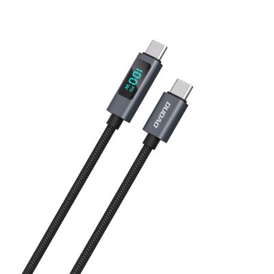 2. Kabel Dudao L7C USB-C - USB-C 100W z wyświetlaczem LED 1m - czarny