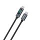 2. Kabel Dudao L7C USB-C - USB-C 100W z wyświetlaczem LED 1m - czarny