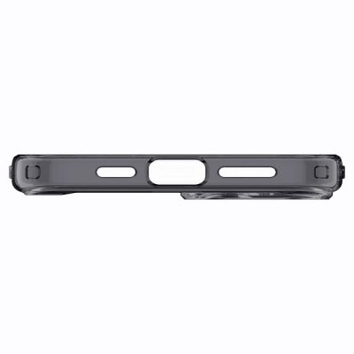 5. Etui Spigen Ultra Hybrid Mag z MagSafe na iPhone 15 Plus - ciemnoszare (wzór Zero One)