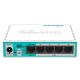 4. Router Mikrotik hEX lite (RB750r2) Total Ethernet  Ports:5; Architecture:MIPSBE; CPU core:1