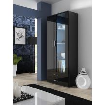 Witryna SOHO S6 2D2S czarny/ czarny połysk