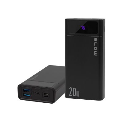 BLOW POWER BANK 20000MAH QC+PD 20W + LIGHTNING CZARNY PB20E