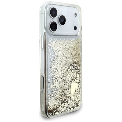 4. Etui Guess Liq. Glitter 4 Charms na iPhone 17 Pro Max - złote