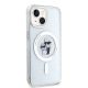 4. Etui Karl Lagerfeld Karl&Choupette Glitter MagSafe na iPhone 15 Plus - przezroczyste