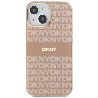 3. Etui DKNY IML Mono & Stripe MagSafe na iPhone 15 / 14 / 13 - różowe