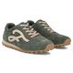 4. Skórzane półbuty damskie sneakersy zamszowe zielone Filippo  DP7961