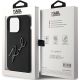 8. Etui Karl Lagerfeld Silicone Karl Script na iPhone 15 Pro - czarne