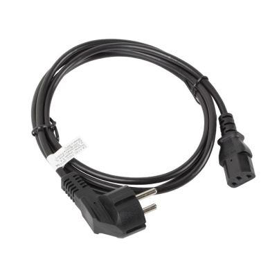 Kabel Lanberg CA-C13C-10CC-0018-BK (C13 / IEC C13 / IEC 320 C13 F - Shuko M; 1,8m; kolor czarny)