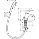 2. Bateria Hansgrohe Focus E2 z czarnymi włosami, barwy