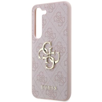 6. Etui Guess 4G Big Metal Logo na Samsung Galaxy S23 - różowe