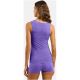 3. Koszulka damska Odlo PERFORMANCE X-LIGHT BL TOP v-neck singlet fioletowa