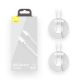 10. Kabel Baseus Simple Wisdom Lightning / USB-C 20W 1.5 m 2 szt. - biały