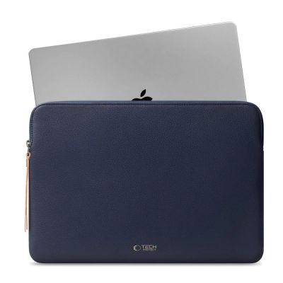 3. Torba Tech-Protect Fleece na laptopa 15-16 - granatowa