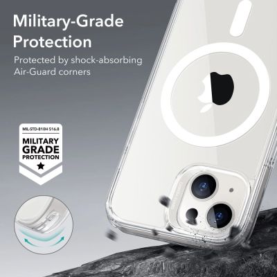 4. Etui ESR Classic Hybrid Halolock z MagSafe na iPhone 13 / iPhone 14 - przezroczyste