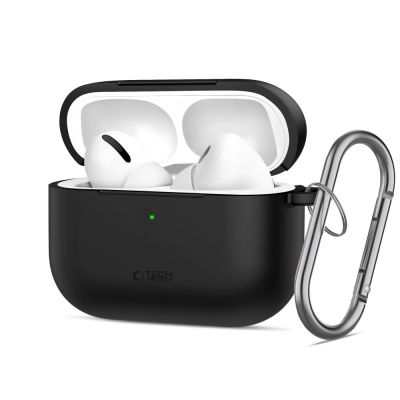 Etui Tech-Protect Silicone Hook na AirPods Pro 3 - czarne