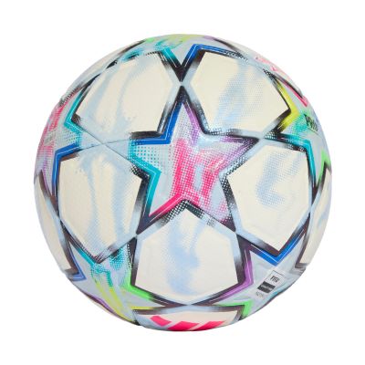 2. Piłka nożna adidas UCL Pro 26/27 League Stage biało-błękitna / kolorowa KE9757