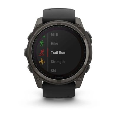 31. Zegarek Garmin Fenix 8 Solar Sapphire Titanium Carbon Grey DLC Black