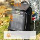 4. Plecak rowerowy Rockbros H51 Plecak z panelem solarnym - czarny