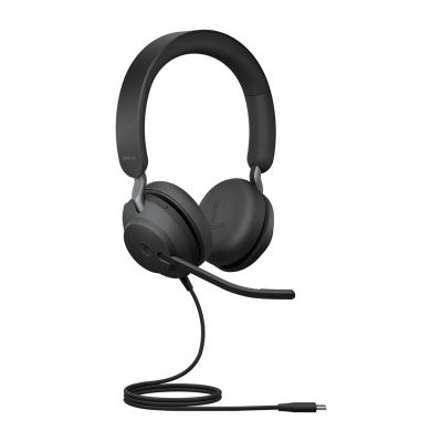 2. Słuchawki nauszne Jabra Evolve2 40 SE MS Stereo, USB-C, czarne