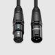 2. Kabel Ugreen AV130 66717 audio XLR (żeński) - XLR (męski) do mikrofonu / wzmacniacza 2m - czarny